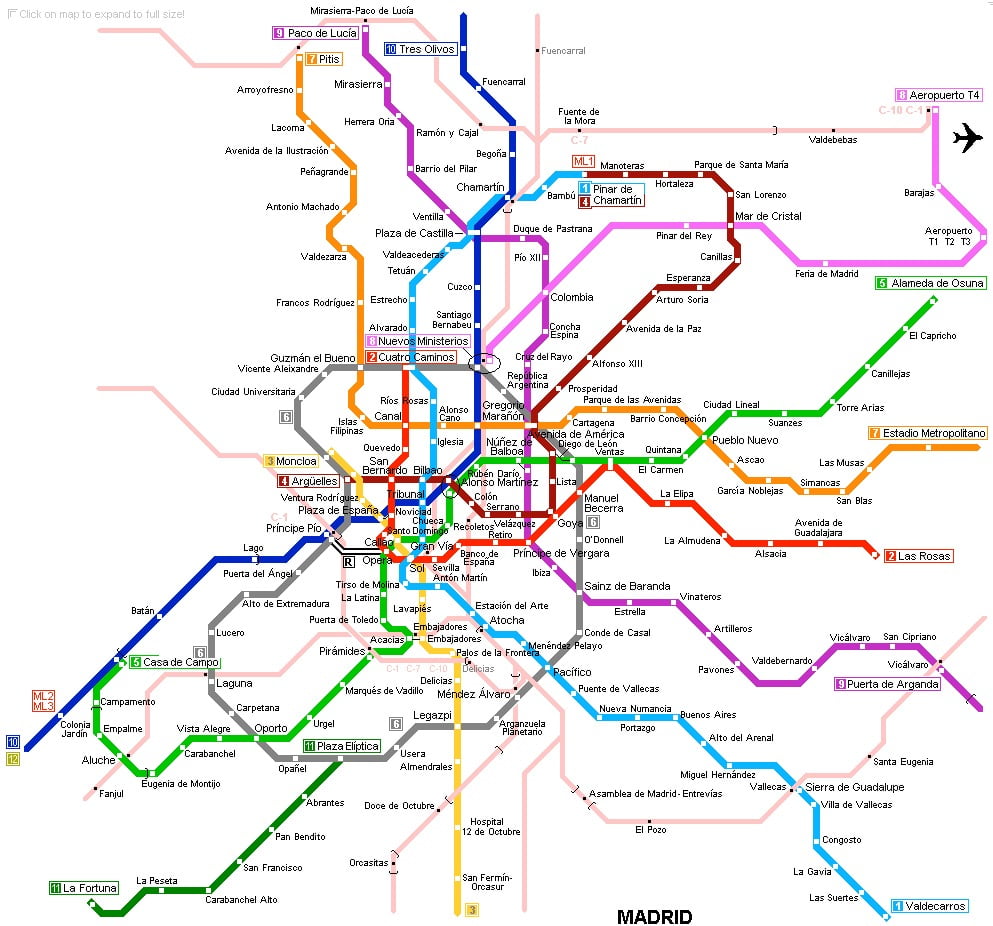 Madrid Metrosuyla Şehir Içi Ulaşım